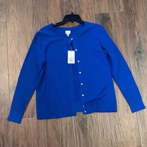 NWT Royal Blue Cardigan Sweater